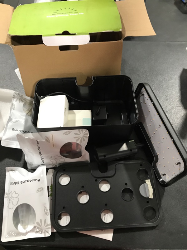 Photo 1 of Indoor Garden Hydroponic Growing System: Plant Germination Kit Aeroponic Herb Vegetable Growth Lamp Countertop with LED Grow Light - Hydrophonic Planter Grower Harvest Veggie Lettuce