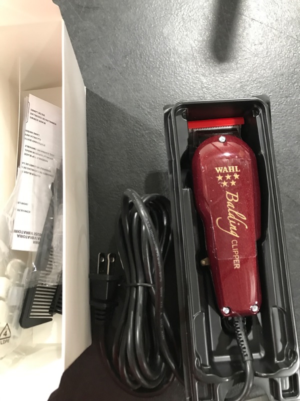 Photo 2 of Wahl Professional 5-Star Balding Clipper with V5000+ Electromagnetic Motor and 2105 Balding Blade for Ultra Close Trimming, Outlining and for Full Head Balding for Professional Barbers - Model 8110