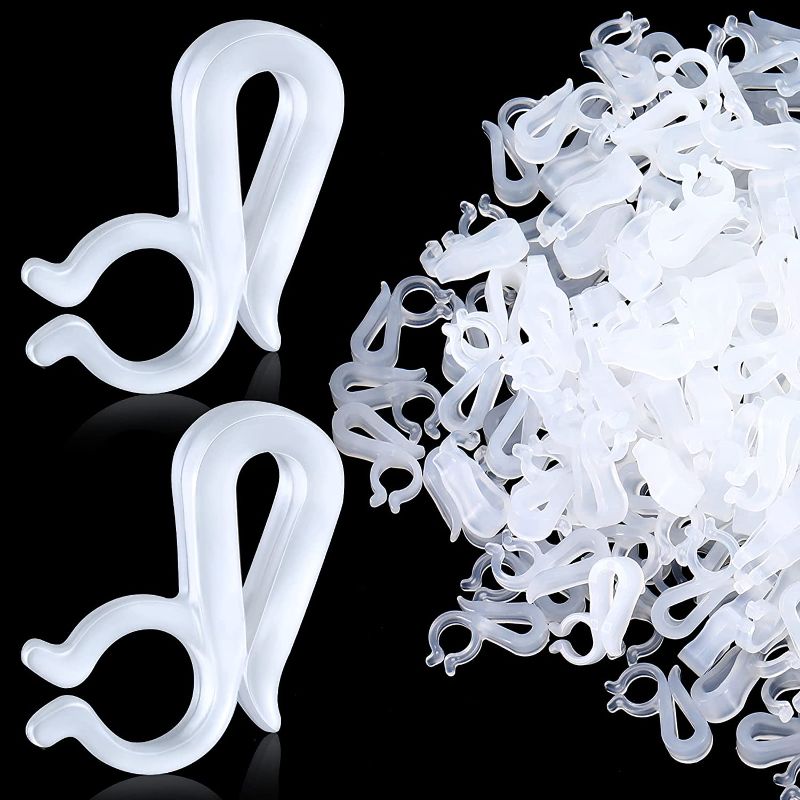 Photo 1 of 500 Pieces Christmas Gutter Clips for Hanging Outdoor Lights