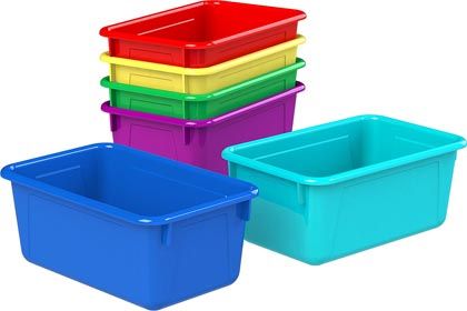 Photo 1 of classroom cubbies set of 6 storage bins 