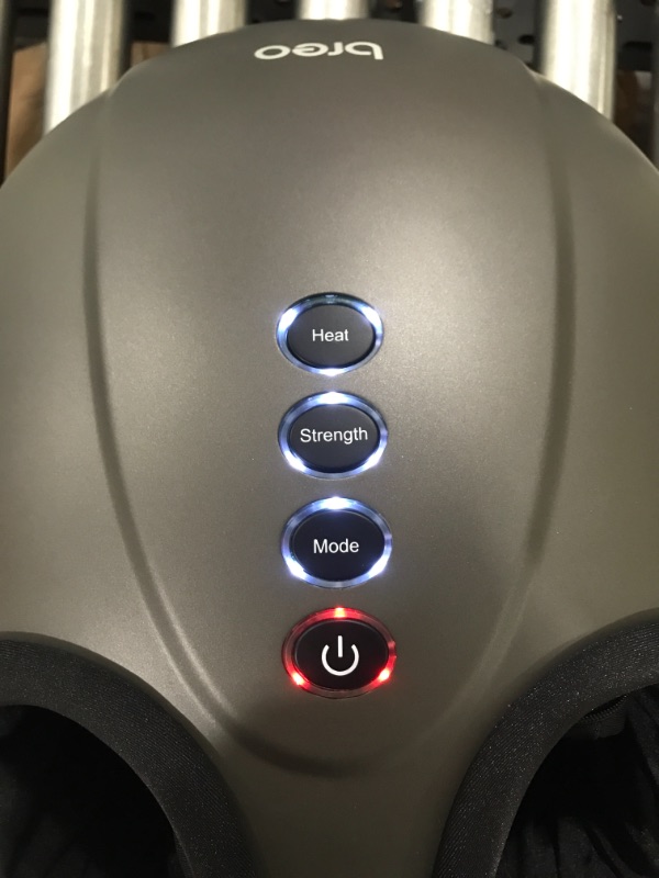 Photo 3 of Breo Shiatsu Foot Massager Machine with Soothing Heat for Plantar Fasciitis & Neuropathy, Relax Gifts for Family, Mom, Dad, Christmas, Fits Feet Up to Men Size 12