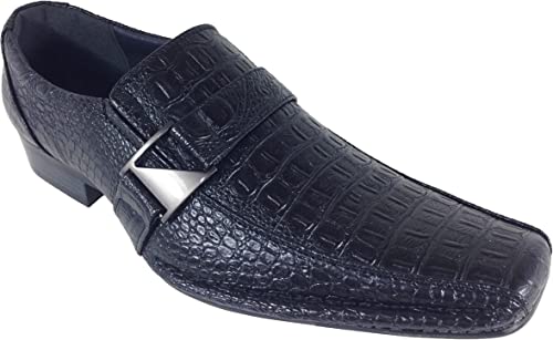 Photo 1 of Alberto Fellini Men's Dress Loafers Elastic Slip on with Buckle Fashion Shoes Size 9