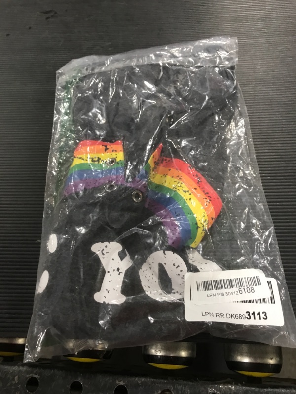 Photo 1 of Be You Gay Pride Tank Top Womens LGBT Rainbow Graphic Tee Summer Casual Letter Print Sleeveless Shirt V-neck, Grey Medium