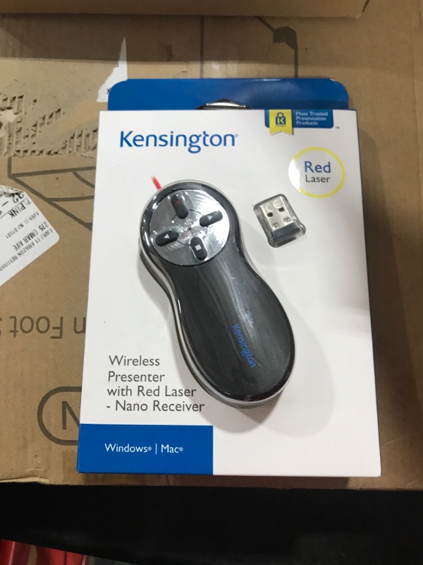 Photo 2 of Kensington Wireless Presenter with Red Laser Pointer (K33272WW) Red Pointer Presenter