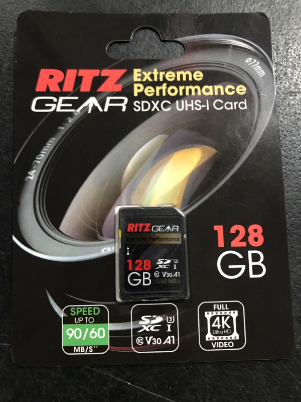 Photo 2 of Extreme Performance High Speed UHS-I SDXC 128GB SD Card 90/60 MB/S U3 A1 Class-10 V30 Memory Card for SD Devices That can Capture Full HD, 3D, and 4K Video as Well as raw Photography 128GB 1 UNIT