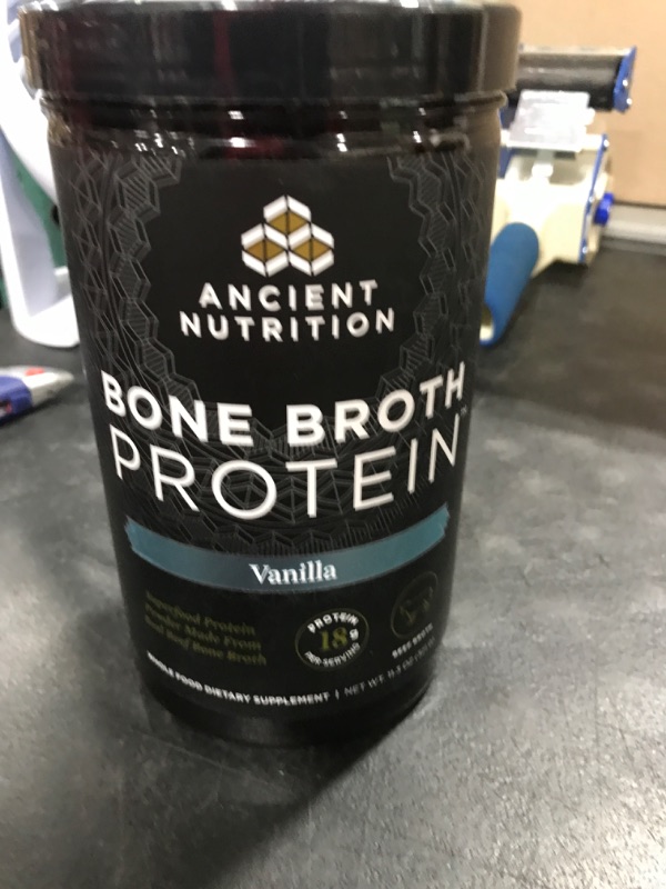 Photo 2 of Ancient Nutrition Bone Broth Protein Powder, Salted Caramel, 19g Protein per Serving, Beef, Supports Healthy Skin, Gut Health, Joint Supplement, Gluten Free, Paleo and Keto Friendly, 20 Servings Salted Caramel (Beef) 20 Servings (Pack of 1)