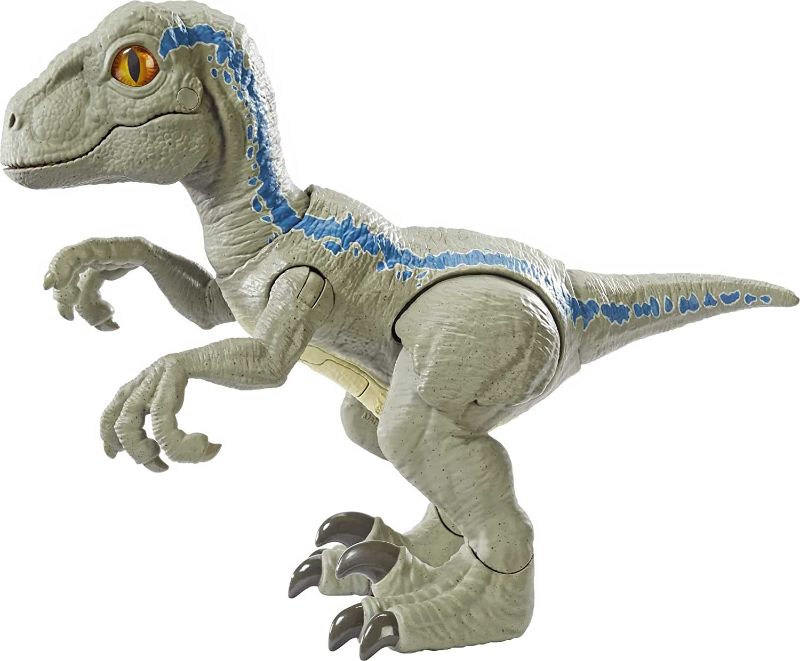 Photo 1 of ?Jurassic World Primal Pal Blue with Spring-activated Action, Sound Effects Plus Neck, Shoulder, Tail and Feet Articulation for Added Play Movement ? [Amazon Exclusive] 