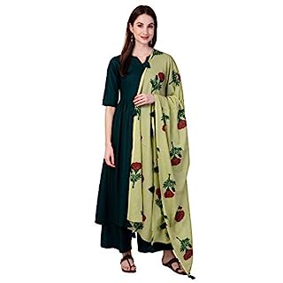 Photo 1 of Amayra Women's Rayon Salwar Suit(TCK078-GR-XL_Green_X-Large) 