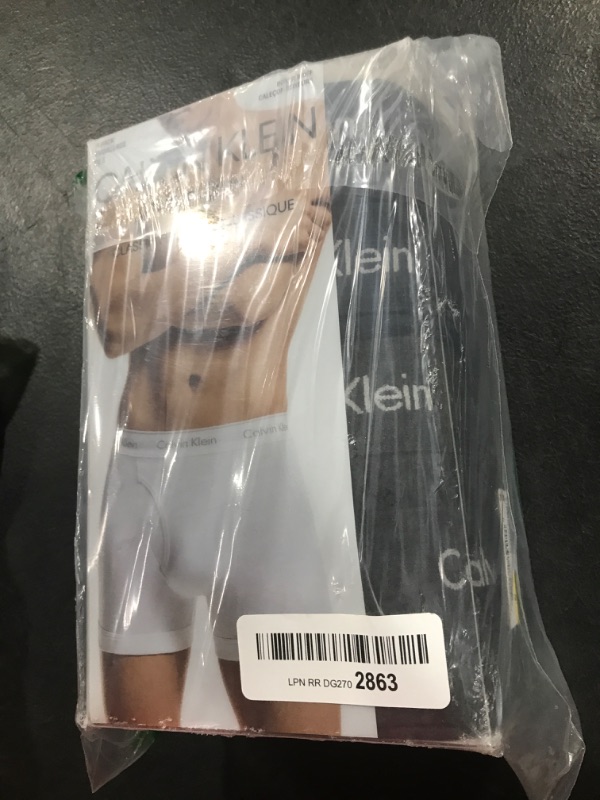 Photo 2 of Calvin Klein Men's Cotton Classics 5-Pack Boxer Brief Medium 2 Blue Shadow Body W/Blue Shadow Waistband, 2 Charcoal Heather Body W/Charcoal Heather Waistband, 1 Black Body W/Black Waistband M