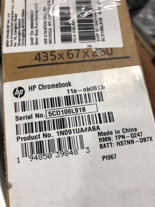 Photo 1 of NEW HP Chromebook 11.6in Display Intel Celeron N3350 4GB RAM 32GB eMMC Chrome OS