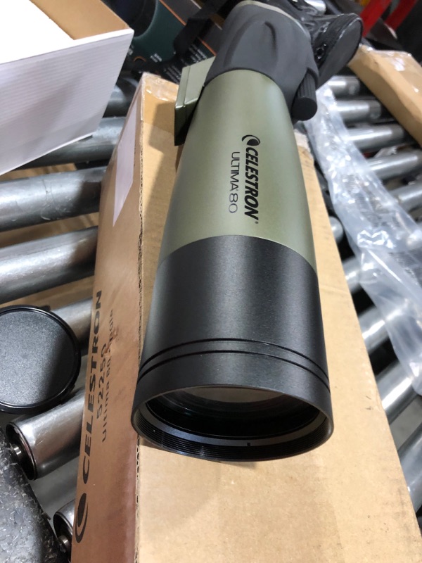 Photo 3 of Celestron 52250 80mm Ultima Zoom Spotting Scope with Universal Smartphone Adapter 80 - 45° w/ NexYZ smartphone adapter