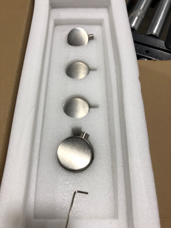 Photo 1 of 3 Way Shower Diverter Valve, 3 Outlets Multi Function Thermostatic Shower Brass Valve Can Run Simultaneously, Brushed Nickel 3-way Brushed Nickel
