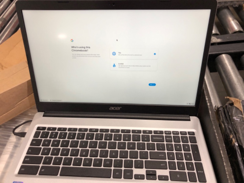 Photo 4 of Acer 15.6" (1920x1080) Full HD Touchscreen Chromebook, Intel Celeron N3350 1.1Ghz Processor, 4GB RAM, 32GB SSD, WiFi, Webcam, Bluetooth, Type C, Chrome OS (Renewed) 