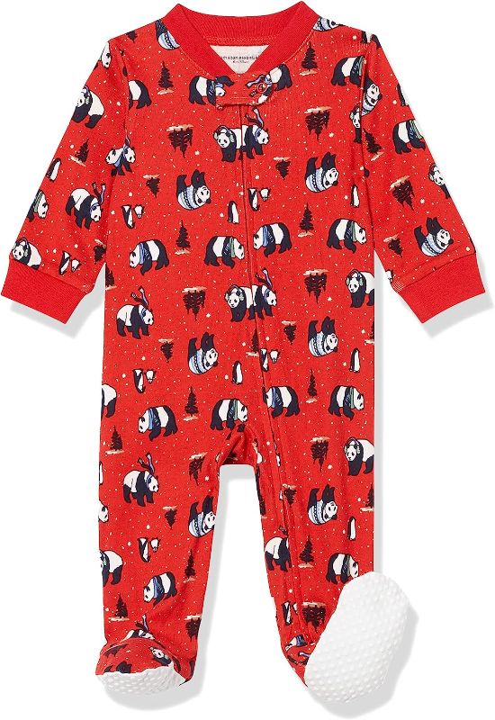 Photo 1 of Amazon Essentials Unisex Babies' Footed Zip-Front Sleep and Play (6M)