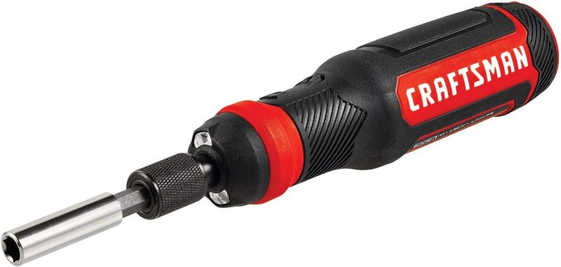 Photo 1 of CRAFTSMAN 4V Electric Screwdriver Set, 300 RPM, Micro-USB Charging Port, 3-Stage Battery Charge Indicator