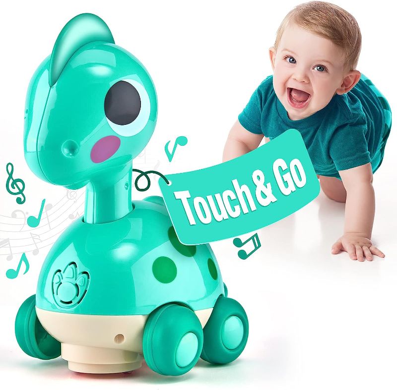 Photo 1 of Baby Toys 6 to 12 Months Touch & Go Musical Light Infant Toys Baby Crawling Toys 6 Month Old Baby Toys 12-18 Months, Tummy Time Toys for 1 Year Old Boy Gifts Girl Toy, Baby Toddler Easter Toys Age 1-2 *.