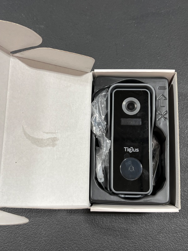 Photo 2 of 2K FHD Wireless Doorbell Camera, TieJus by ZUMIMALL Smart Video Doorbell with Chime, 2 Way Audio, Voice Message, Anti-Theft Siren, PIR Motion Detector, Cloud Storage, 2.4G WiFi, Battery Powered
