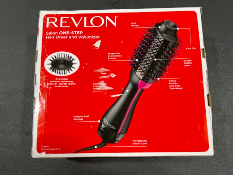 Photo 2 of Hair Dryer Brush Blow Dryer Brush in One Upgraded 4 in 1 Hair Dryer and Styler Volumizer with Negative Ion Anti-frizz Ceramic Titanium Barrel Hot Air Brush Hair Straightener Brush 75MM Oval Shape
