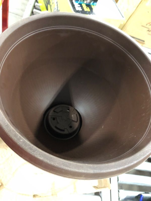 Photo 1 of 15 in. Rene Bark Brush Plastic Urn 6PACK 

