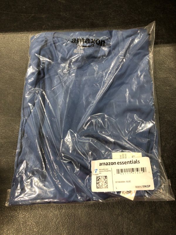 Photo 1 of Amazon Essentials Men's Long-Sleeve Quick-Dry UPF 50 Swim Tee SIZE Large Blue