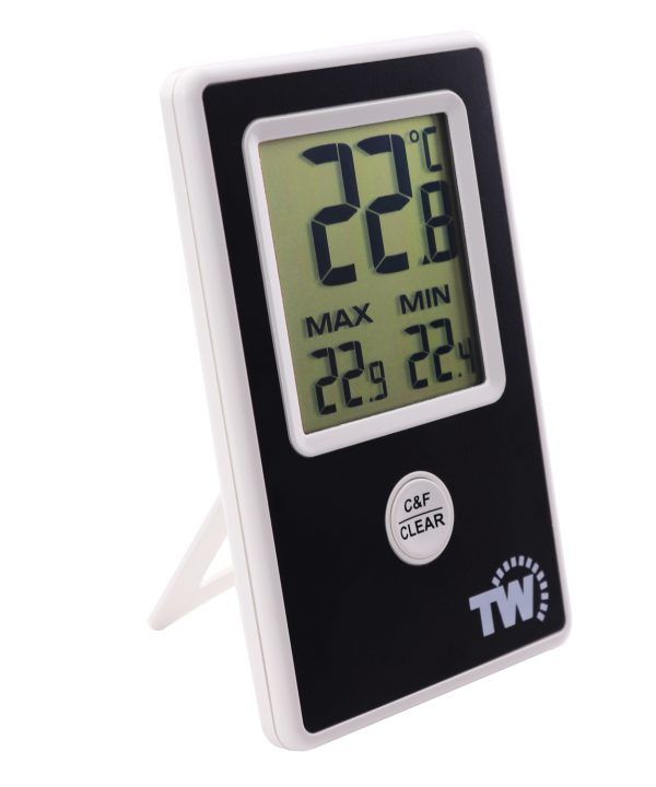 Photo 1 of 215mm Grey Room Temperature Thermometer - Thermometer World