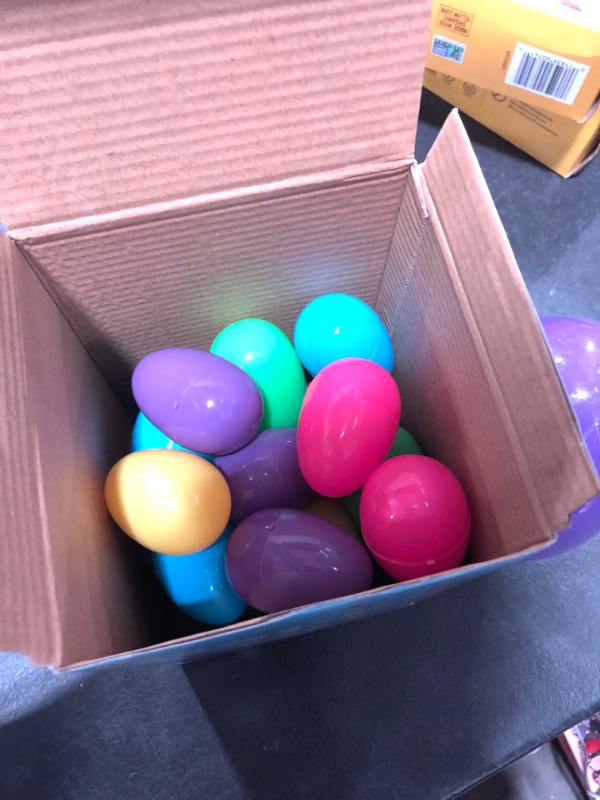 Photo 1 of 21 pcs of small Easter Eggs and 1 large egg- plastic assorted colors