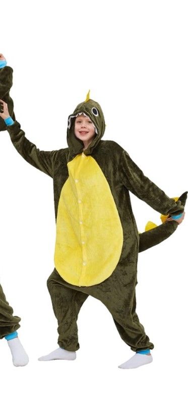 Photo 1 of Animal Costume Halloween Onesie Flannel Outfit for Kids Cosplay, One Piece (6-7 y)