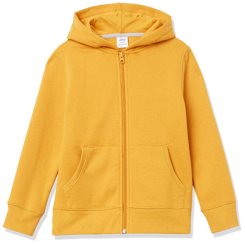 Photo 1 of Amazon Essentials Boys and Toddlers' Fleece Zip-up Hoodie Sweatshirt (Medium)