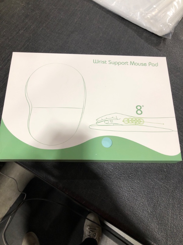 Photo 1 of Ergonomic Mouse Pad with Wrist Support, Relief Carpal Tunnel Pain Mousepad, Full Memory Foam with Non-Slip PU Gel Base, Comfortable Wrist Pad Mouse Pad for Desktop Office Home(Green-Blue)