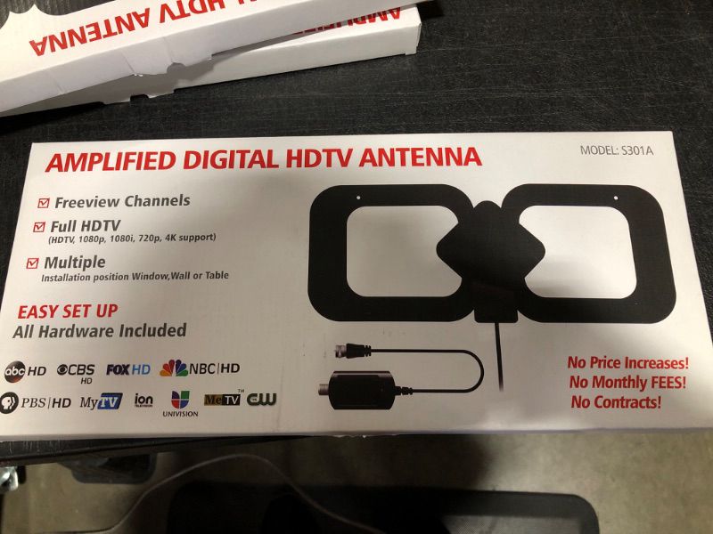 Photo 2 of TV Antenna - Amplified HD Digital Indoor TV Antenna 200 Miles Range.Support 4K 1080P Fire TV Stick and All Old TV with 13.2ft Coax Cable
