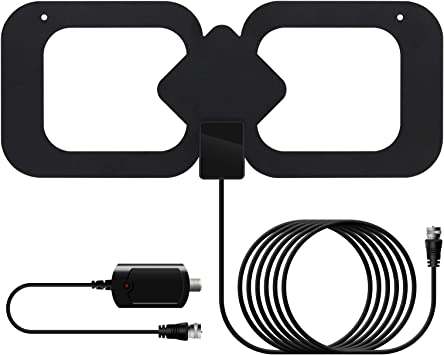 Photo 1 of TV Antenna - Amplified HD Digital Indoor TV Antenna 200 Miles Range.Support 4K 1080P Fire TV Stick and All Old TV with 13.2ft Coax Cable
