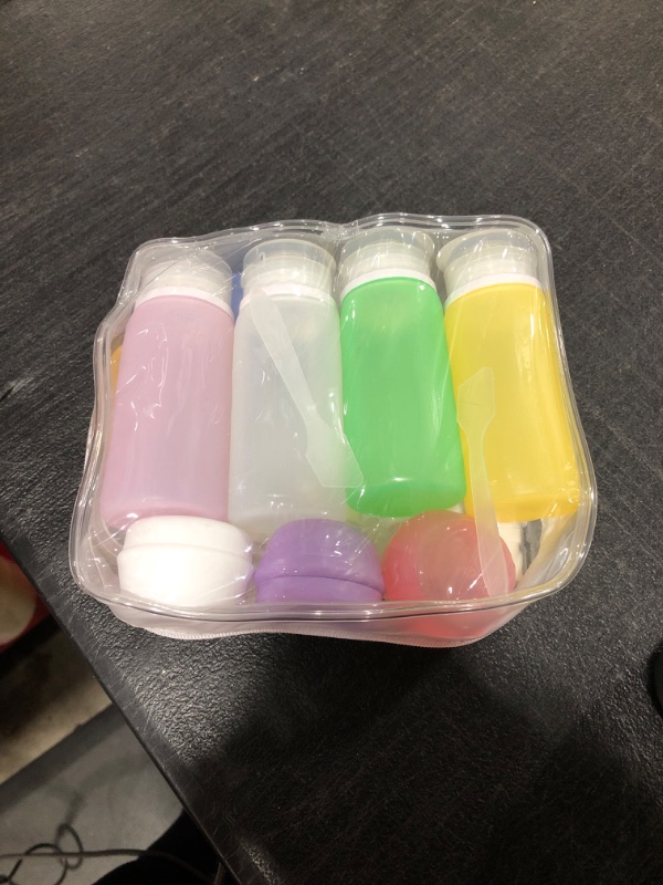 Photo 1 of 21 Pack Leak Proof Silicone Travel Bottles Set, Muslish TSA Approved Containers for Toiletries, Travel Size Accessories and Shampoo Conditioner Bottles with Toiletry Bag (BPA Free)