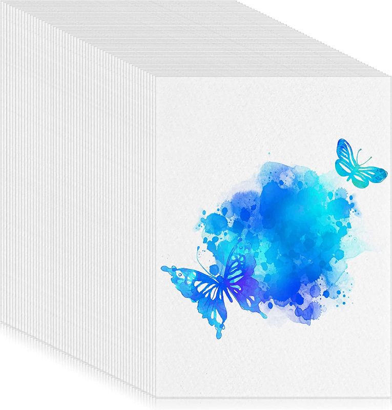 Photo 1 of 250 Sheets Watercolor Paper Bulk White Cold Press Paper Pack Water Color Paper Paint Paper Painting Paper for Kids Child Students Artists Drawing Supplies (5 x 7 Inch)