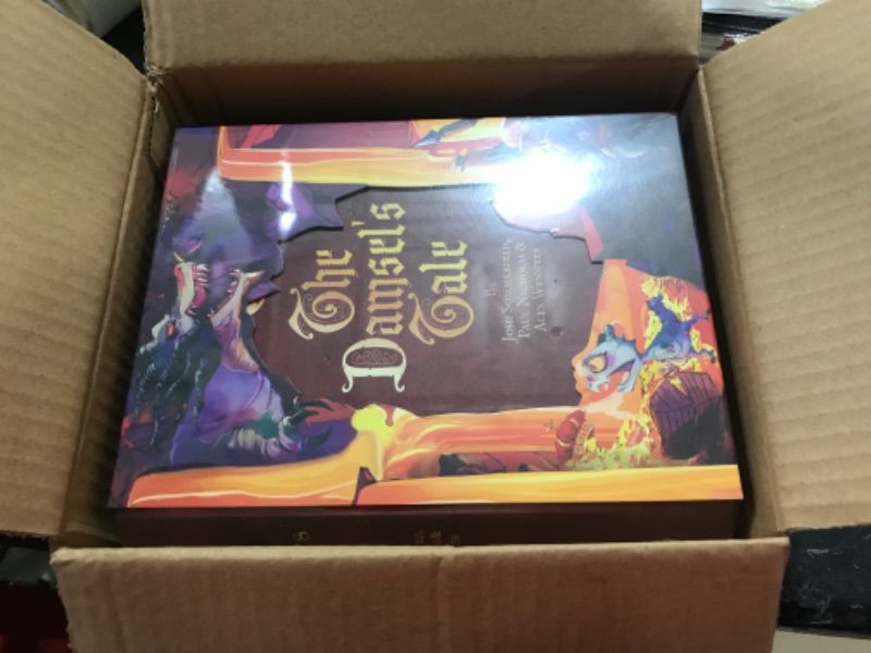 Photo 2 of Red Genie Games - The Damsel's Tale Board Game Book Style Presentation | Award Winning Artwork | Kickstarter Edition | Adventure Game | Fantasy Game | Ages 13+