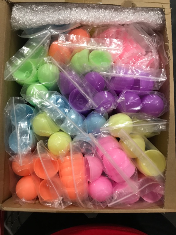 Photo 2 of 200 Pcs Easter Eggs Glow in The Dark with 600 Pcs Mini Glow Sticks Bulk, Plastic Easter Eggs for Kids Glow Egg Fillable Easter Basket Stuffers Gift for Easter Egg Hunt Game Classroom Prizes
