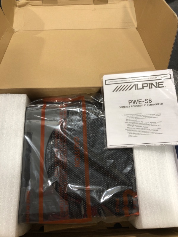 Photo 1 of Alpine Electronics PWE-S8 Restyle Compact Powered 8-Inch Subwoofer