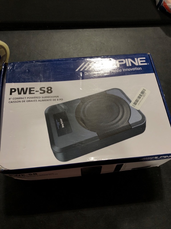 Photo 1 of Alpine Electronics PWE-S8 Restyle Compact Powered 8-Inch Subwoofer