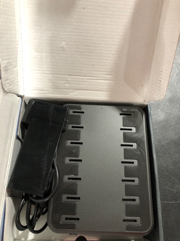 Photo 1 of Charging Station for Multiple Devices,68W 6 Ports Charging Dock with PD 20W USB-C & Quick Charge 3.0,8 Short Charging Cables Included,Smartwatch Holder, Compatible with Cellphone iPad,Tablets