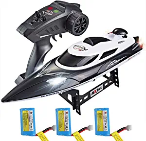 Photo 1 of ED HJ806 RC Boat Brushless 2.4GHz 35km/h Fast Remote Control Speedboat with 3 Batteries Professional RC Boat 200m Control Distance for Kids and Adults Gifts for Teenage Boys 