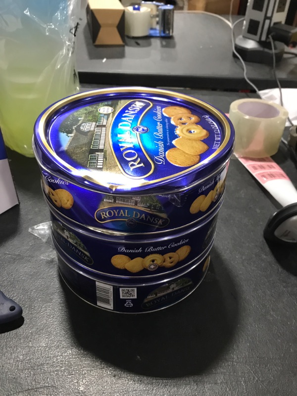 Photo 2 of 3 pack Royal Dansk Danish Butter Cookies, 12 Ounce Tins