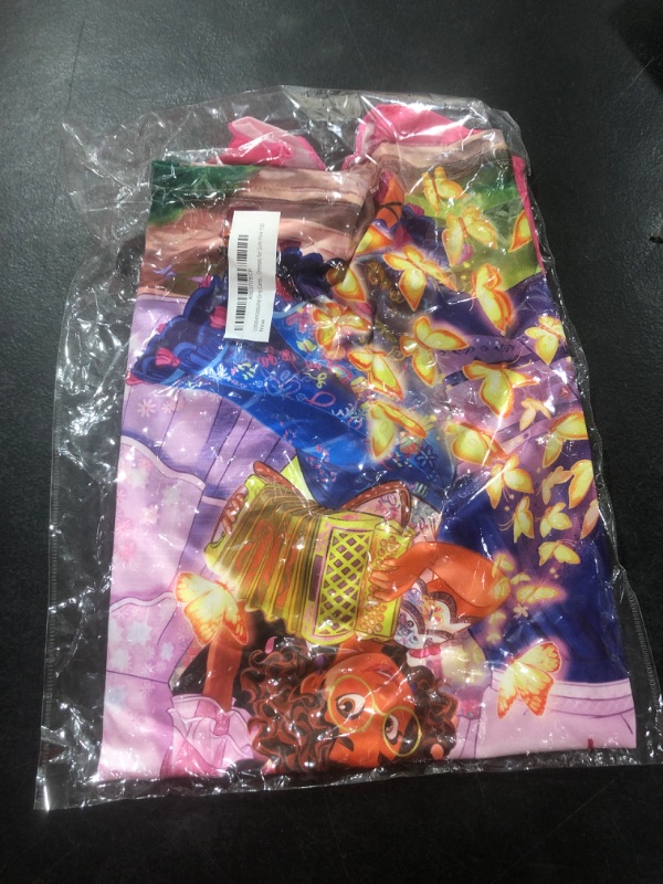 Photo 1 of Encanto Mirabel Dress Isabela Princess Dresses Short Ruffles Sleeve Halloween Costumes Kids-130(Height:47-51 inches) Pink