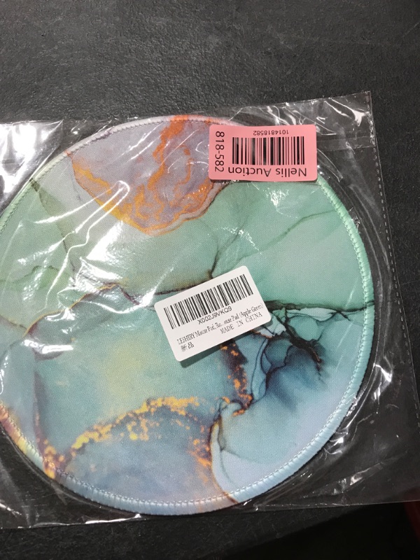 Photo 1 of LESHIRY Mouse Pad, Cute Circular Mousepad with Design, Beautiful Parttern Mouse Pads with Stitched Edge, 7.9X7.9 Inch Small Mouse Mat for Laptop and Computer(Apple Green)