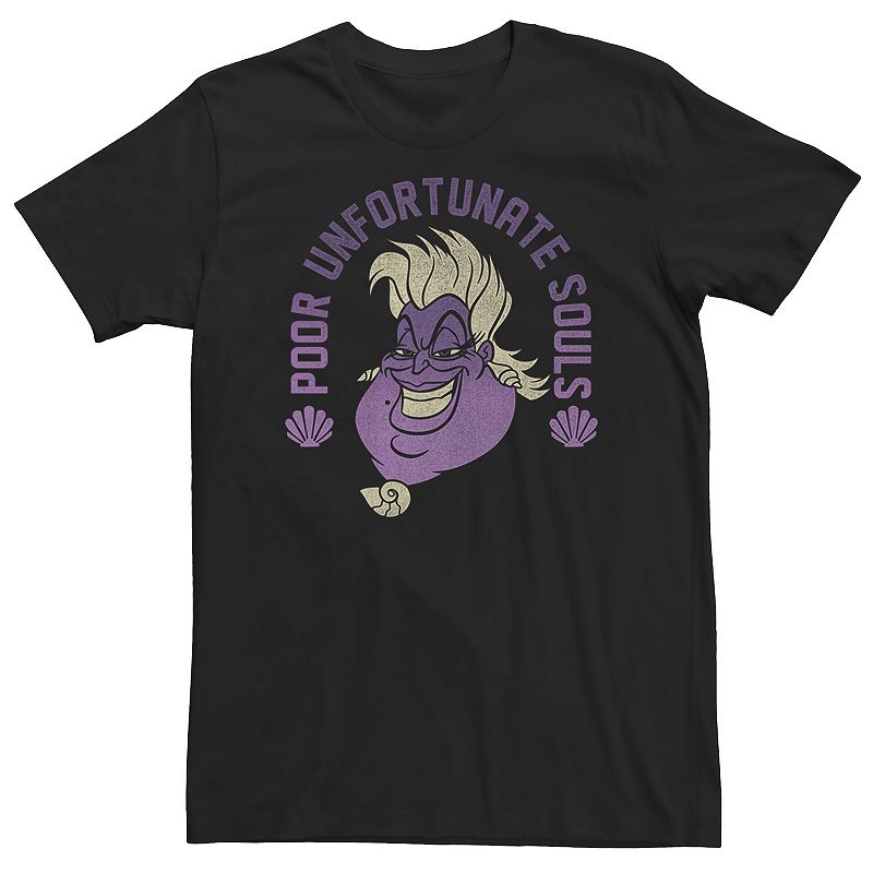 Photo 1 of Big & Tall Disney Little Mermaid Ursula Poor Souls Tee, Men's, Size: XXL Tall, Black
