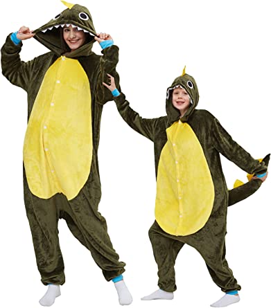 Photo 1 of Animal Costume Halloween Onesie Flannel Outfits for Adult and Kids Cosplay One Piece 3-4Y