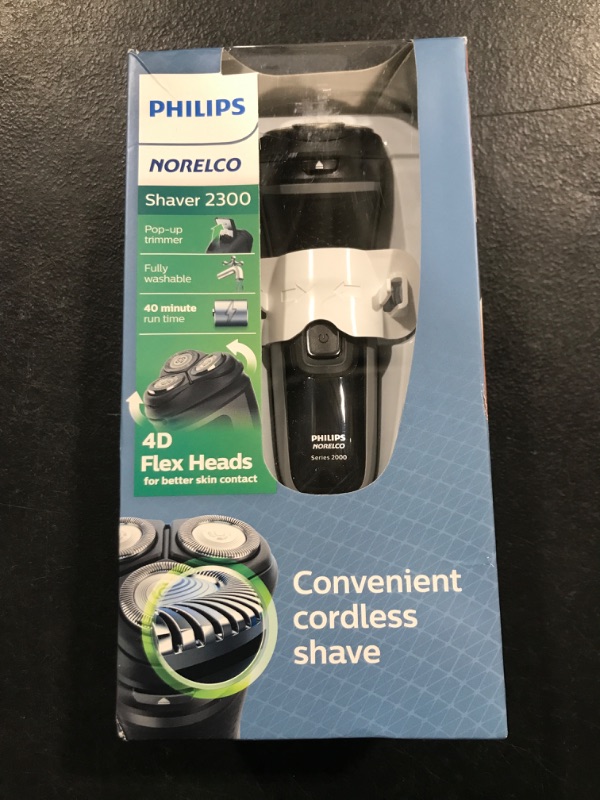 Photo 2 of Philips Norelco Shaver 2300 Rechargeable Electric Shaver with PopUp Trimmer, Black