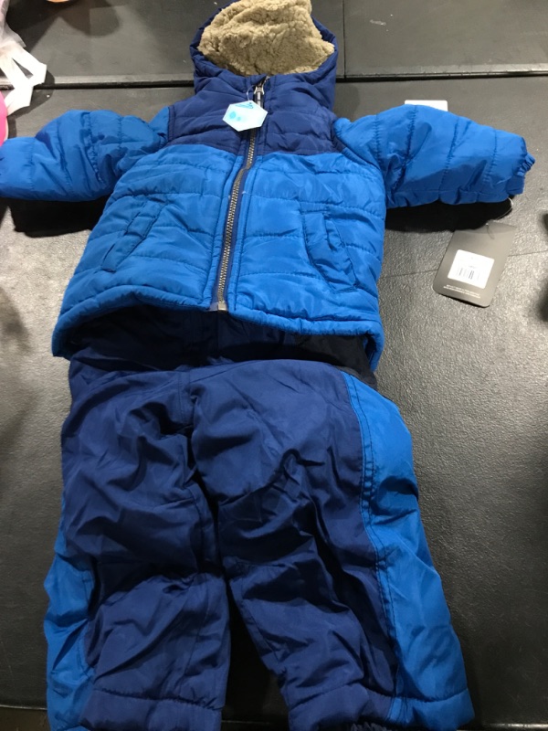 Photo 2 of Arctic Quest Infant & Toddler Boys Ski Jacket and Snowbib Snowsuit Set 18 Months Snorkel Blue 18M