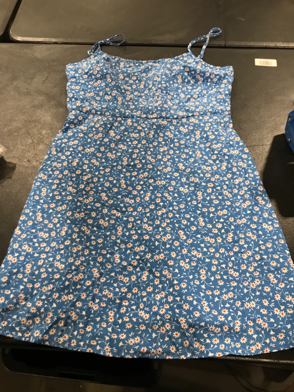 Photo 1 of BLUE FLORAL DRESS M 