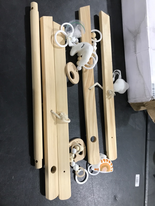 Photo 1 of Boutique boho wooden baby play gym toy montessori waldorf beads sun moon natural NOT EXACT AS STOCK
