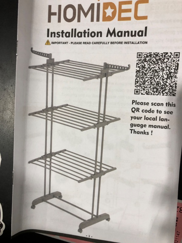 Photo 1 of 3 TIER RACK FOR STORAGE 