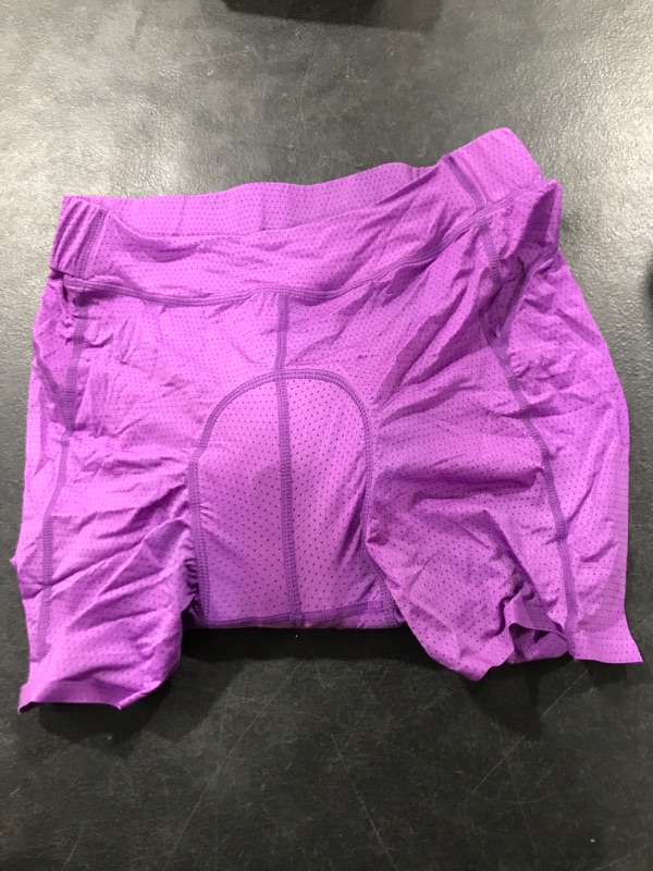 Photo 2 of DEALYORK Padded Bike Shorts Women Cycling Underwear Bicycle Biking Shorts with 3D Padding Super Lightweight Breathable Design Purple Medium